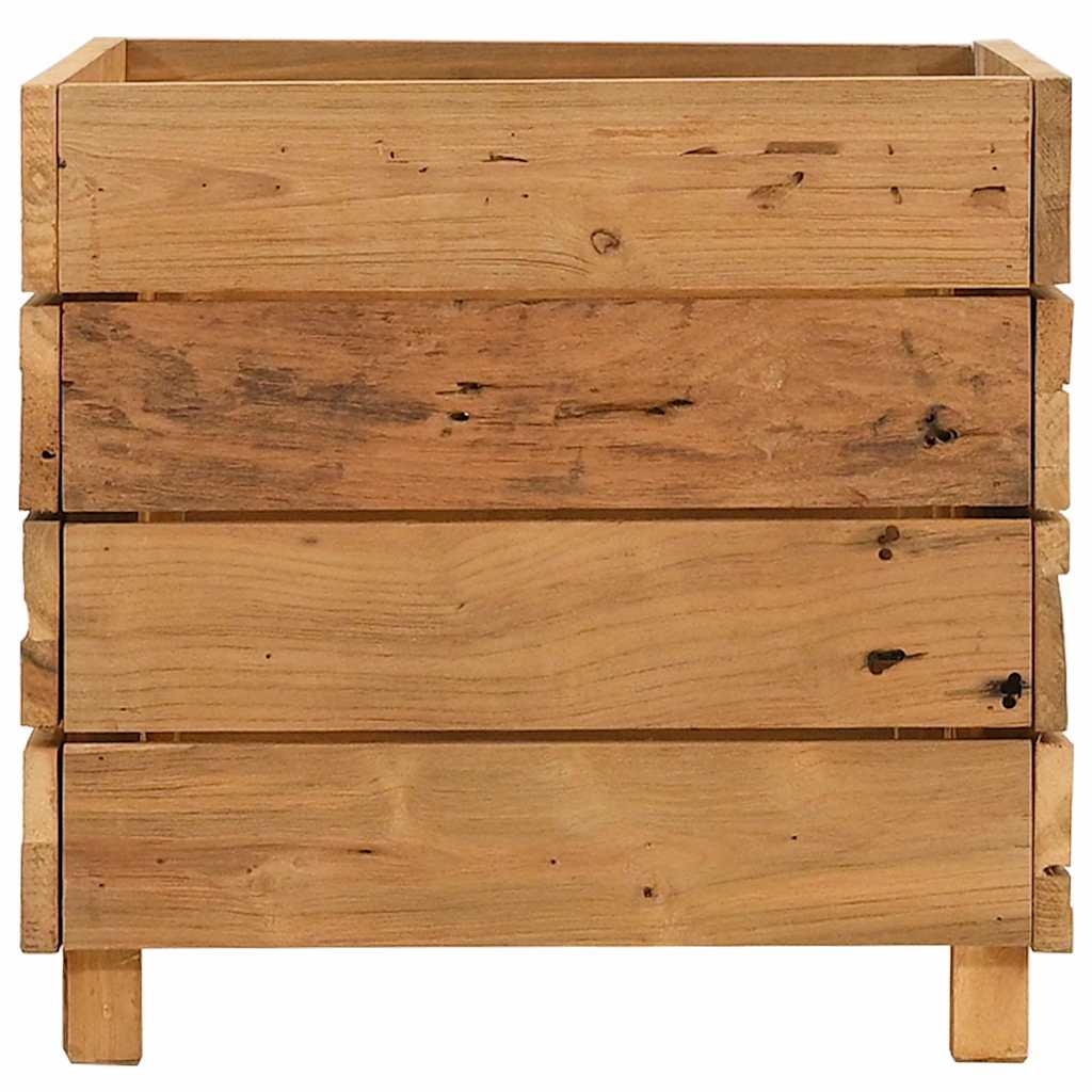 Aukštas lovelis, 50x40x38cm, perdirbtas tikmedis ir plienas Aukštas lovelis, 50x40x38cm, perdirbtas tikmedis ir plienas - Image 4