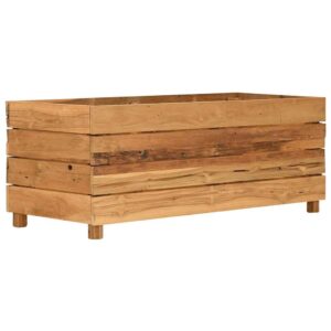 Aukštas lovelis, 100x40x38cm, perdirbtas tikmedis ir plienas
