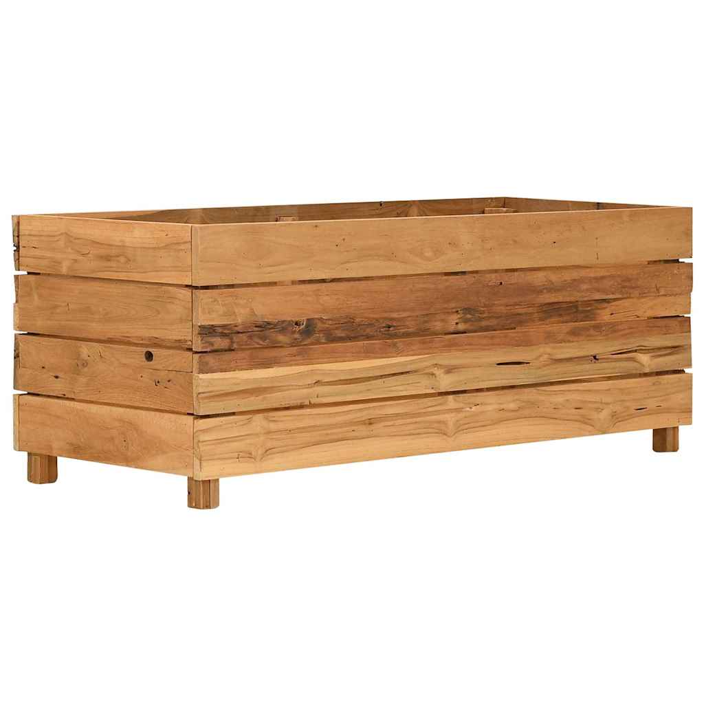 Aukštas lovelis, 100x40x38cm, perdirbtas tikmedis ir plienas Aukštas lovelis, 100x40x38cm, perdirbtas tikmedis ir plienas