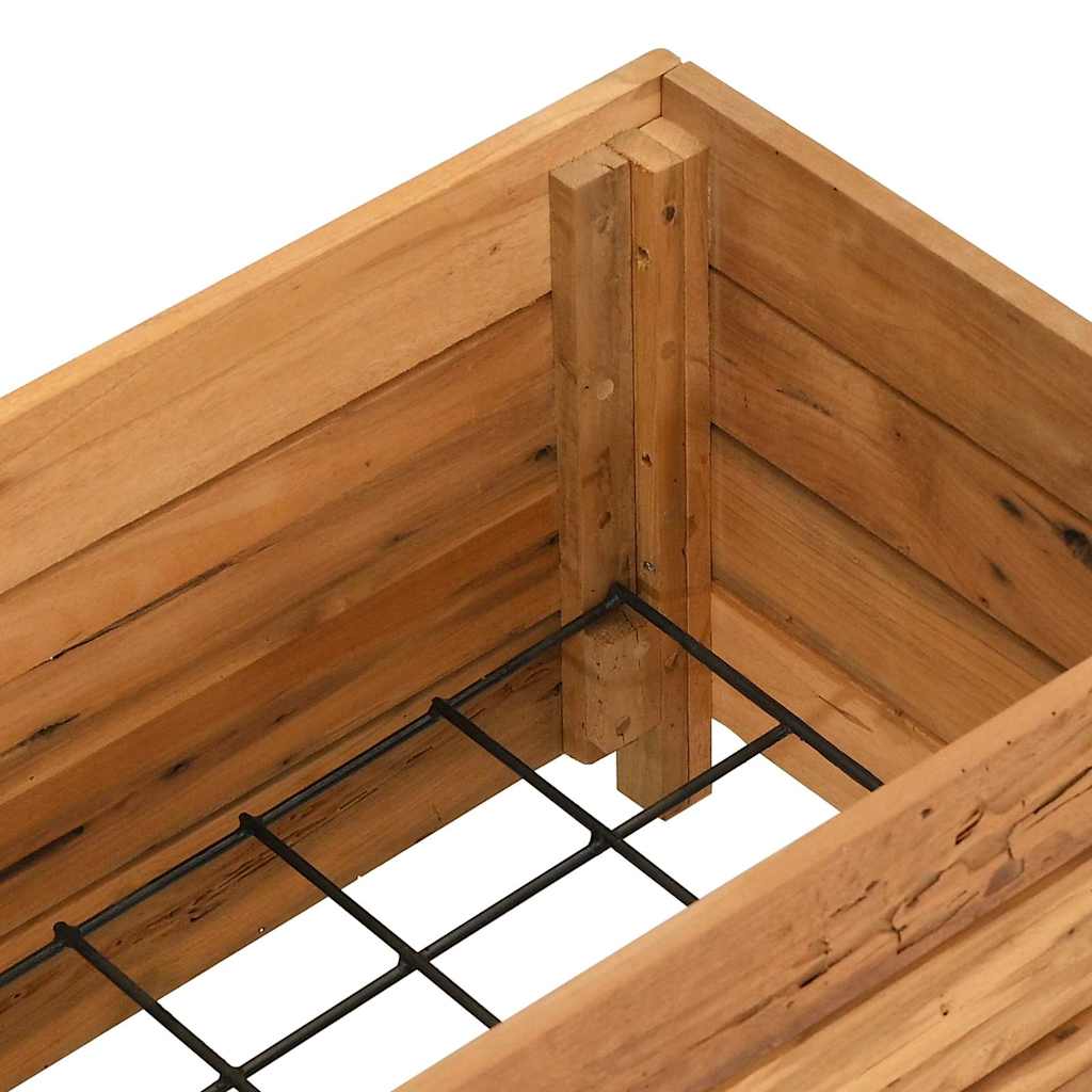 Aukštas lovelis, 100x40x38cm, perdirbtas tikmedis ir plienas Aukštas lovelis, 100x40x38cm, perdirbtas tikmedis ir plienas - Image 5