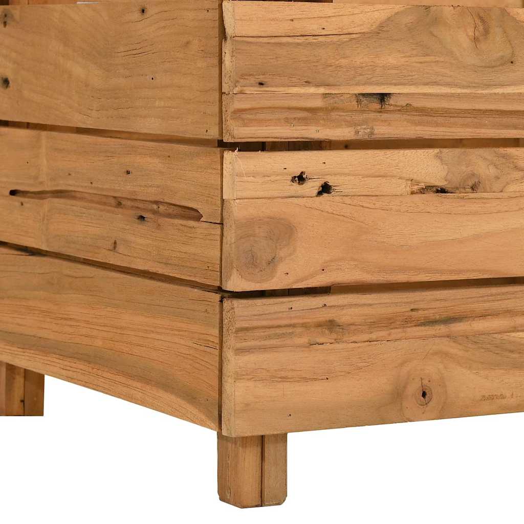 Aukštas lovelis, 100x40x38cm, perdirbtas tikmedis ir plienas Aukštas lovelis, 100x40x38cm, perdirbtas tikmedis ir plienas - Image 7