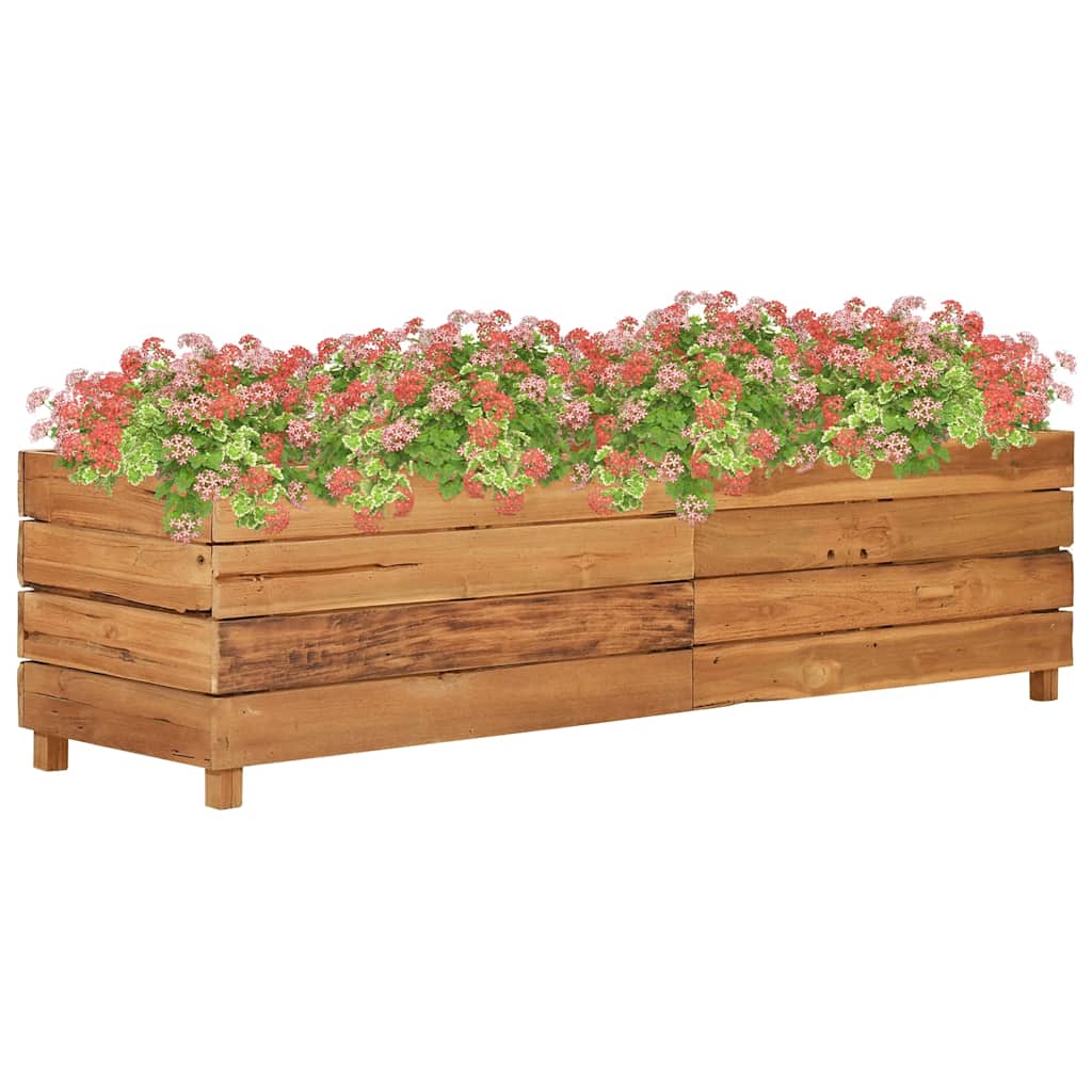 Aukštas lovelis, 150x40x38cm, perdirbtas tikmedis ir plienas Aukštas lovelis, 150x40x38cm, perdirbtas tikmedis ir plienas - Image 2