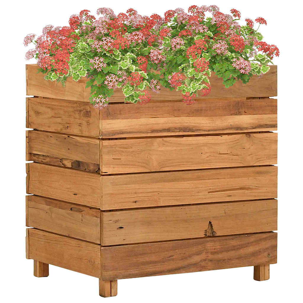 Aukštas lovelis, 50x40x55cm, perdirbtas tikmedis ir plienas Aukštas lovelis, 50x40x55cm, perdirbtas tikmedis ir plienas - Image 2