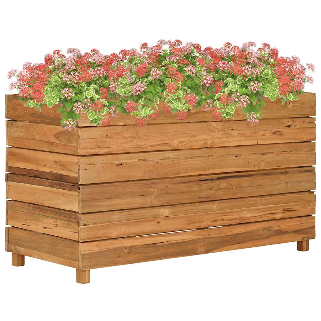 Aukštas lovelis, 100x40x55cm, perdirbtas tikmedis ir plienas Aukštas lovelis, 100x40x55cm, perdirbtas tikmedis ir plienas - Image 2