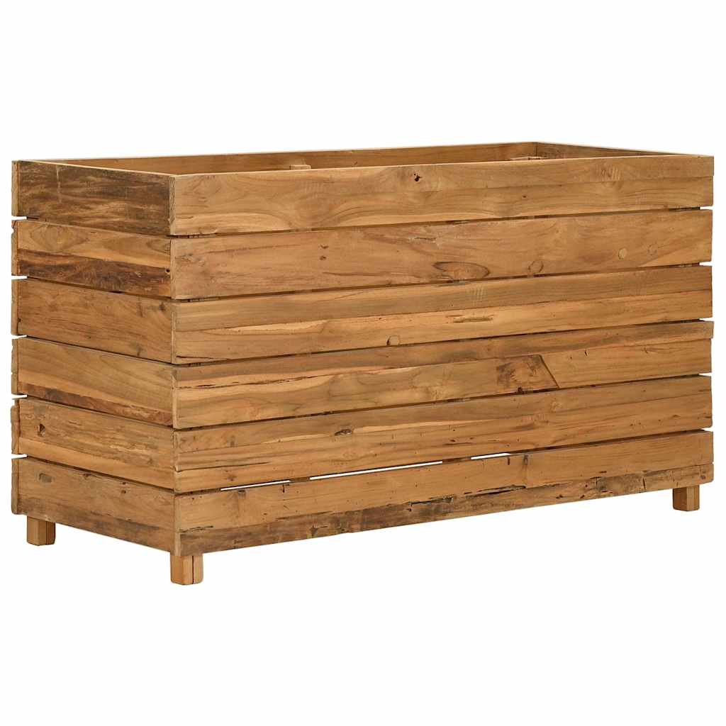 Aukštas lovelis, 100x40x55cm, perdirbtas tikmedis ir plienas Aukštas lovelis, 100x40x55cm, perdirbtas tikmedis ir plienas