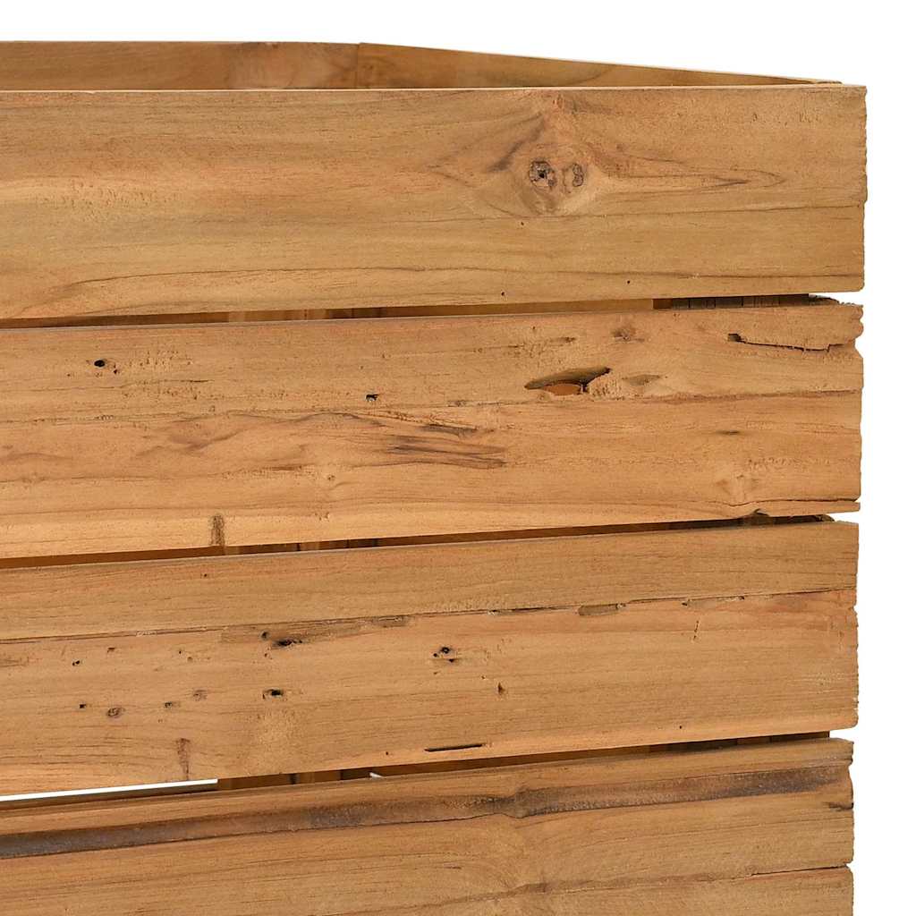 Aukštas lovelis, 100x40x55cm, perdirbtas tikmedis ir plienas Aukštas lovelis, 100x40x55cm, perdirbtas tikmedis ir plienas - Image 6