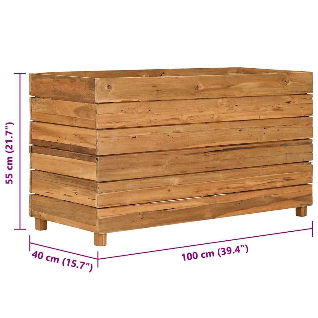 Aukštas lovelis, 100x40x55cm, perdirbtas tikmedis ir plienas Aukštas lovelis, 100x40x55cm, perdirbtas tikmedis ir plienas - Image 8