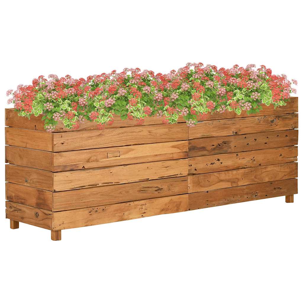 Aukštas lovelis, 150x40x55cm, perdirbtas tikmedis ir plienas Aukštas lovelis, 150x40x55cm, perdirbtas tikmedis ir plienas - Image 2