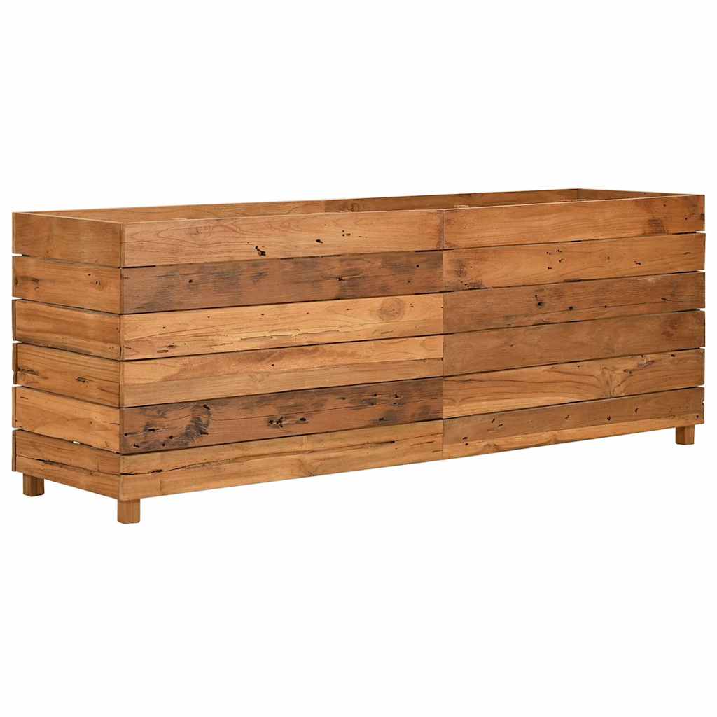 Aukštas lovelis, 150x40x55cm, perdirbtas tikmedis ir plienas Aukštas lovelis, 150x40x55cm, perdirbtas tikmedis ir plienas