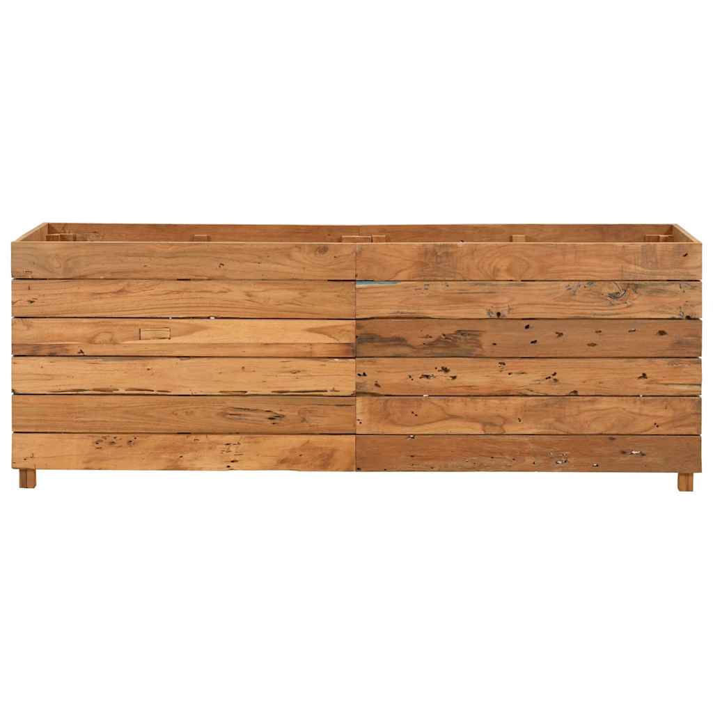 Aukštas lovelis, 150x40x55cm, perdirbtas tikmedis ir plienas Aukštas lovelis, 150x40x55cm, perdirbtas tikmedis ir plienas - Image 3