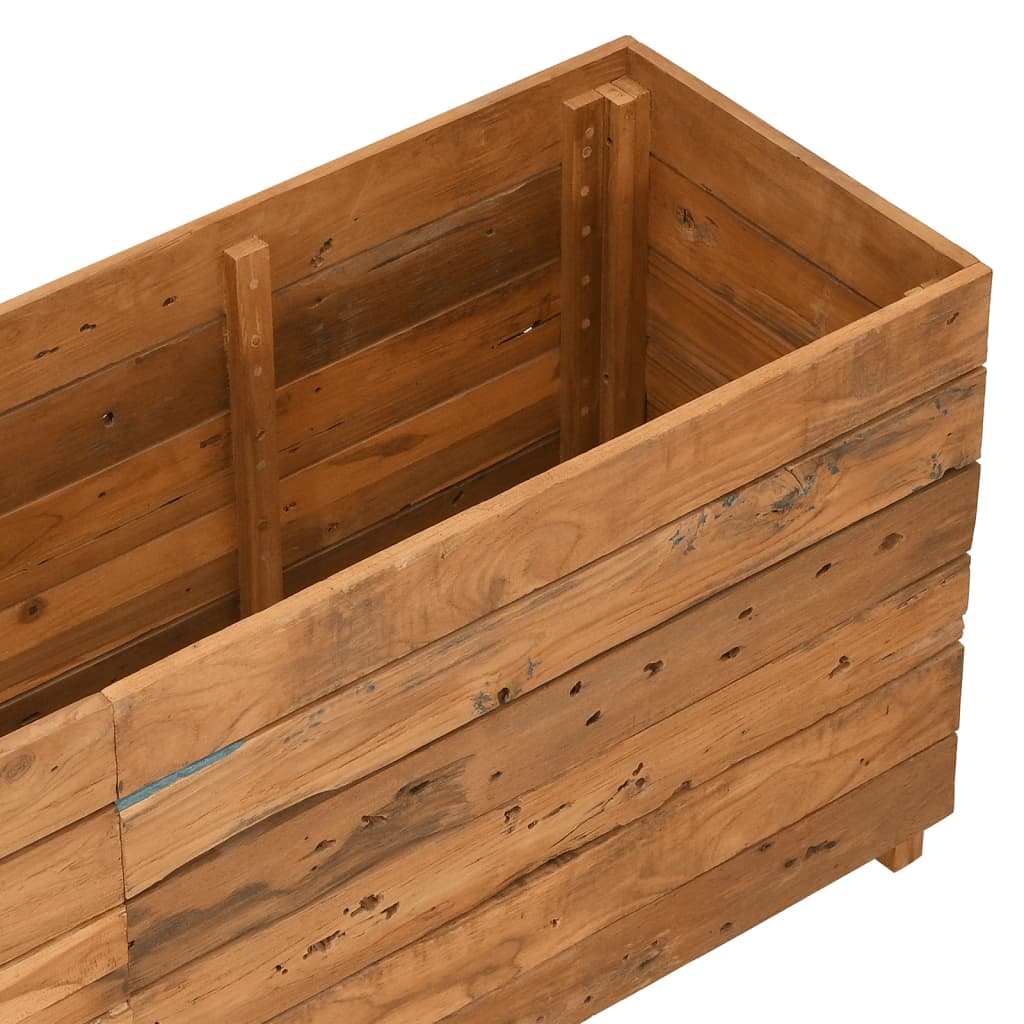 Aukštas lovelis, 150x40x55cm, perdirbtas tikmedis ir plienas Aukštas lovelis, 150x40x55cm, perdirbtas tikmedis ir plienas - Image 5