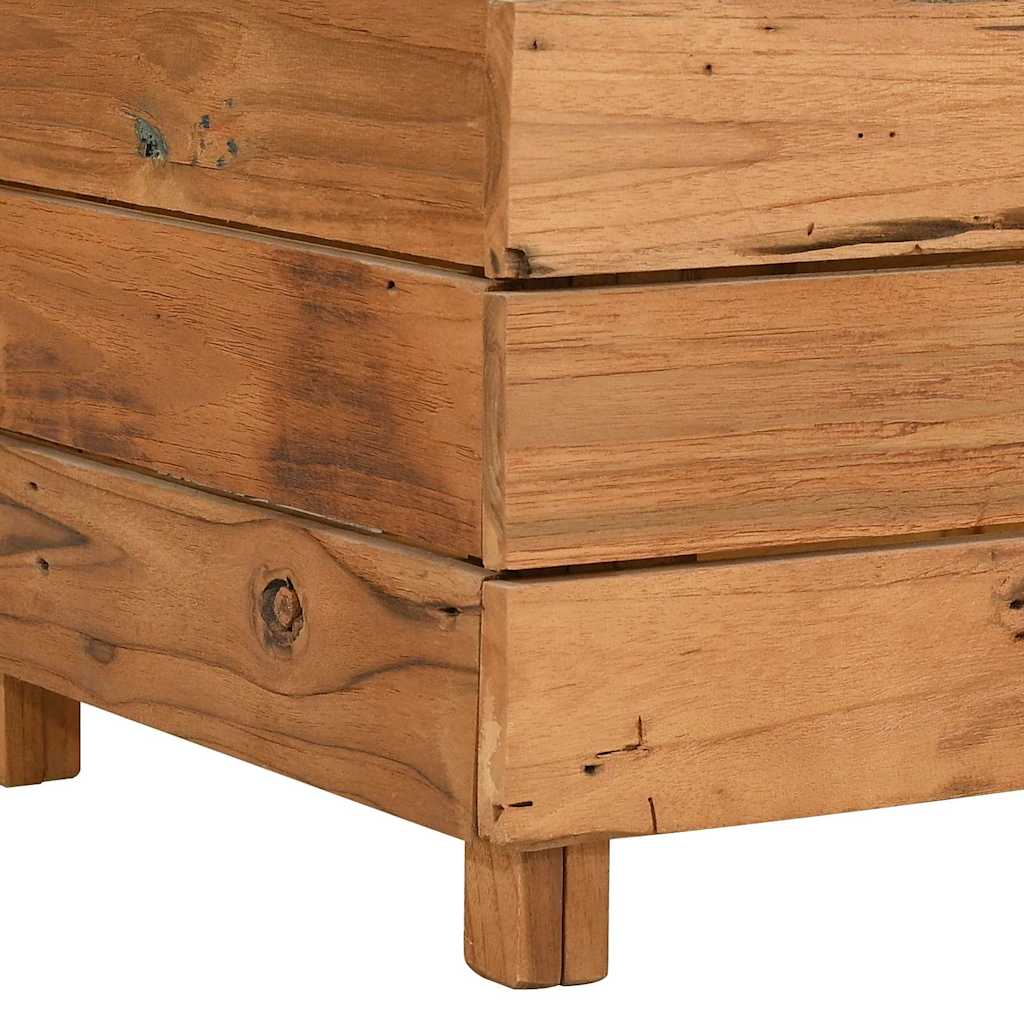 Aukštas lovelis, 150x40x55cm, perdirbtas tikmedis ir plienas Aukštas lovelis, 150x40x55cm, perdirbtas tikmedis ir plienas - Image 6