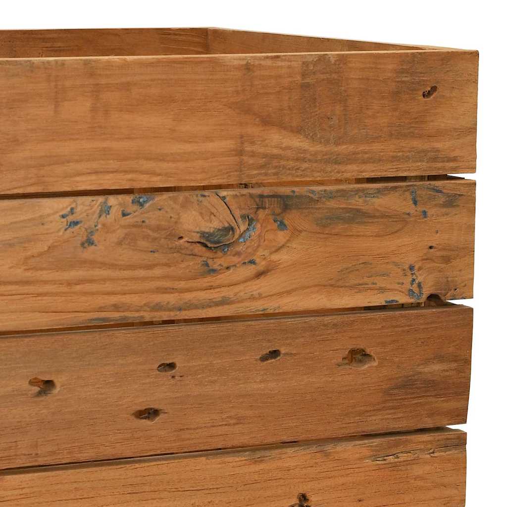 Aukštas lovelis, 150x40x55cm, perdirbtas tikmedis ir plienas Aukštas lovelis, 150x40x55cm, perdirbtas tikmedis ir plienas - Image 7