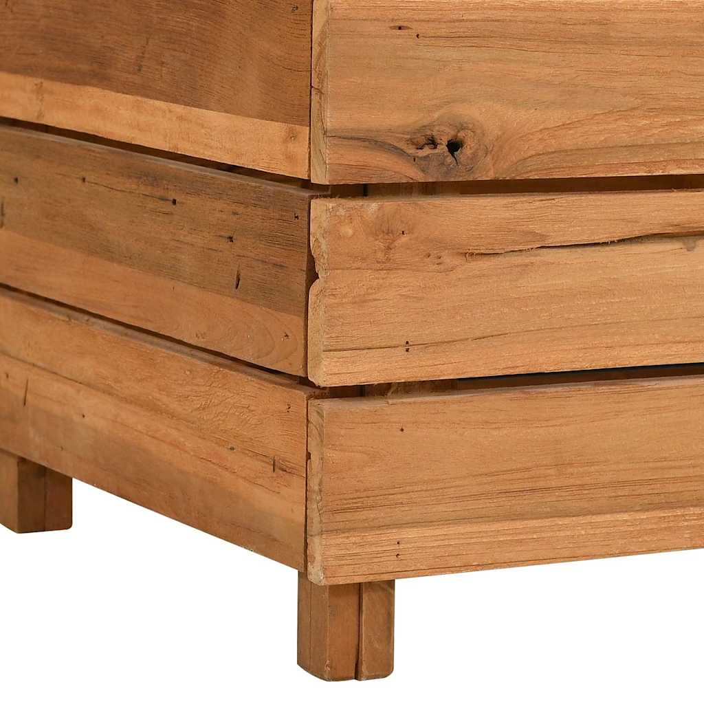 Aukštas lovelis, 100x40x72cm, perdirbtas tikmedis ir plienas Aukštas lovelis, 100x40x72cm, perdirbtas tikmedis ir plienas - Image 12