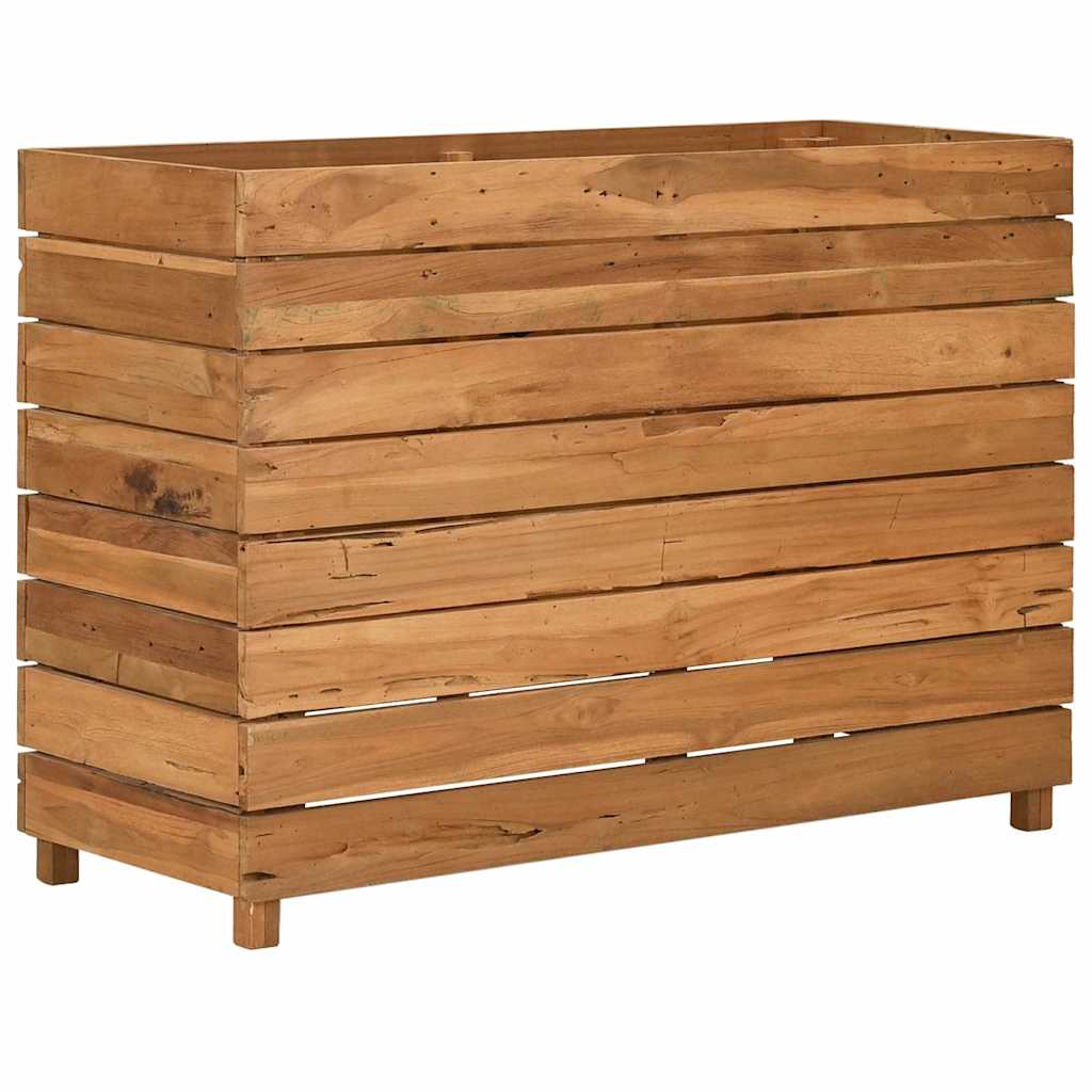 Aukštas lovelis, 100x40x72cm, perdirbtas tikmedis ir plienas Aukštas lovelis, 100x40x72cm, perdirbtas tikmedis ir plienas - Image 4