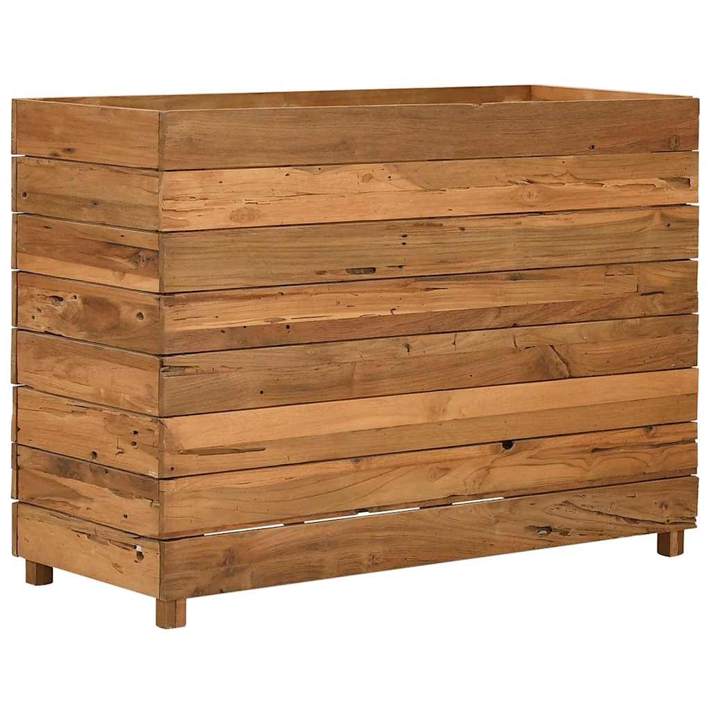 Aukštas lovelis, 100x40x72cm, perdirbtas tikmedis ir plienas Aukštas lovelis, 100x40x72cm, perdirbtas tikmedis ir plienas - Image 6
