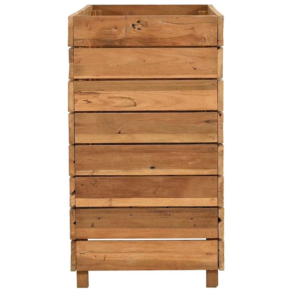 Aukštas lovelis, 100x40x72cm, perdirbtas tikmedis ir plienas Aukštas lovelis, 100x40x72cm, perdirbtas tikmedis ir plienas - Image 8