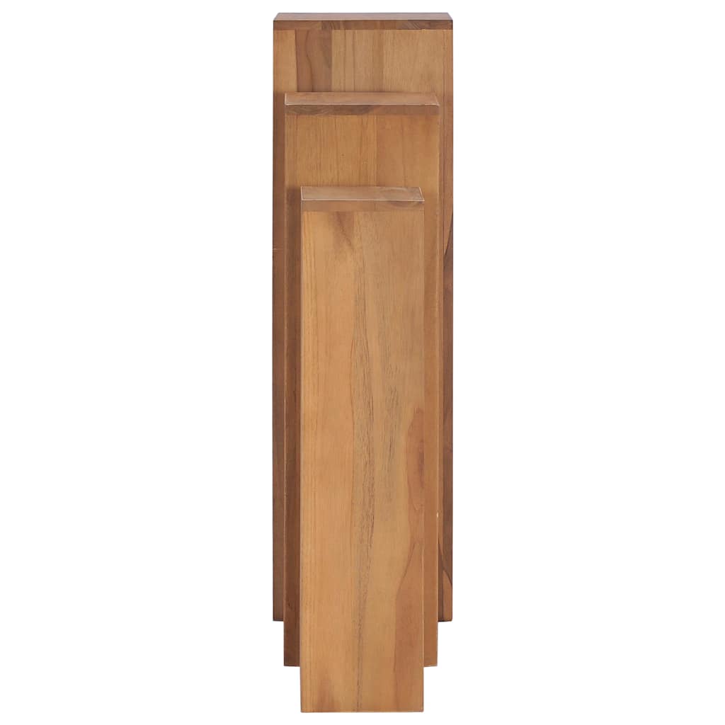 Stovų augalams rinkinys, 3 dalių, tikmedžio medienos masyvas Stovų augalams rinkinys, 3 dalių, tikmedžio medienos masyvas - Image 3