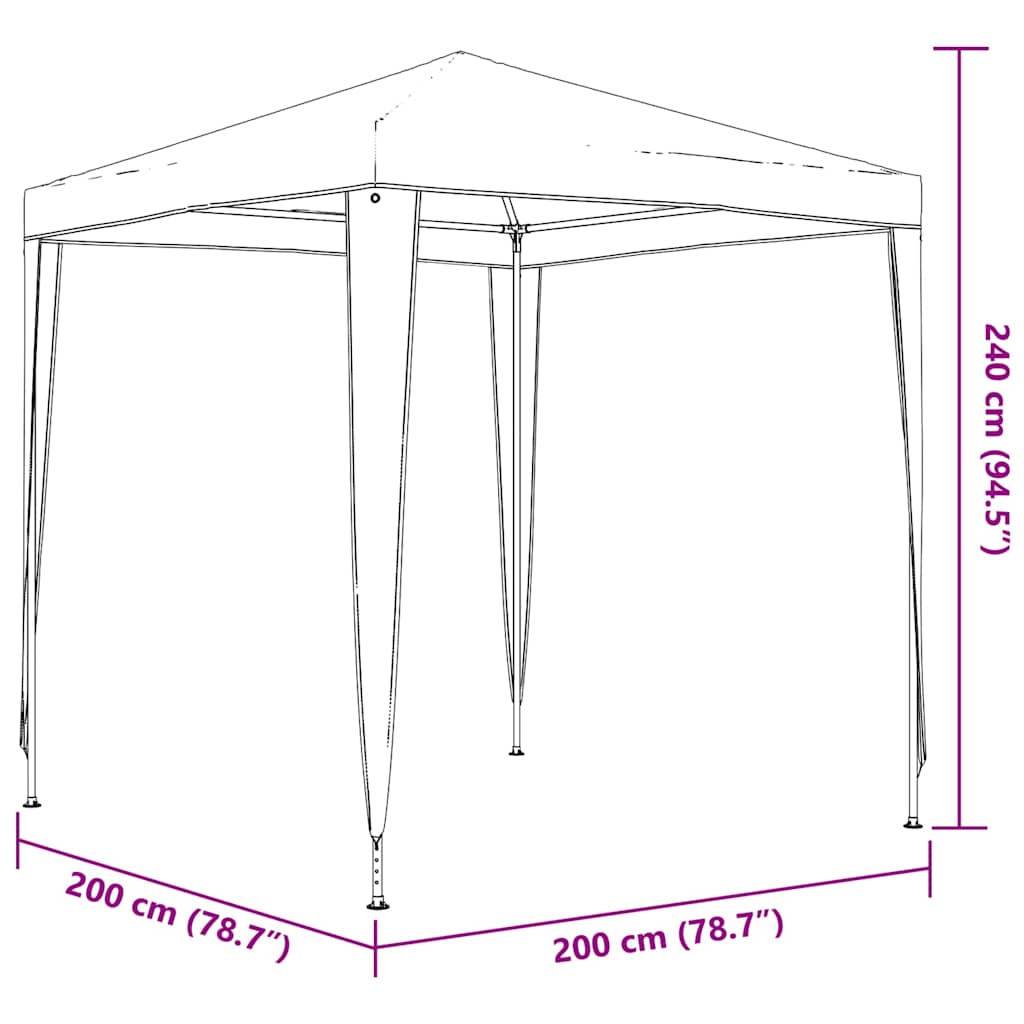 Profesionali proginė palapinė, žalios spalvos, 2x2m Profesionali proginė palapinė, žalios spalvos, 2x2m