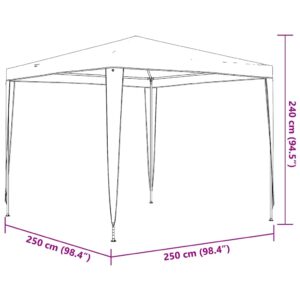 Profesionali proginė palapinė, žalios spalvos, 2,5x2,5m, 90g/m²
