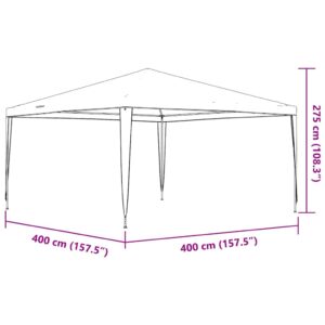 Profesionali proginė palapinė, žalios spalvos, 4x4m, 90g/m²