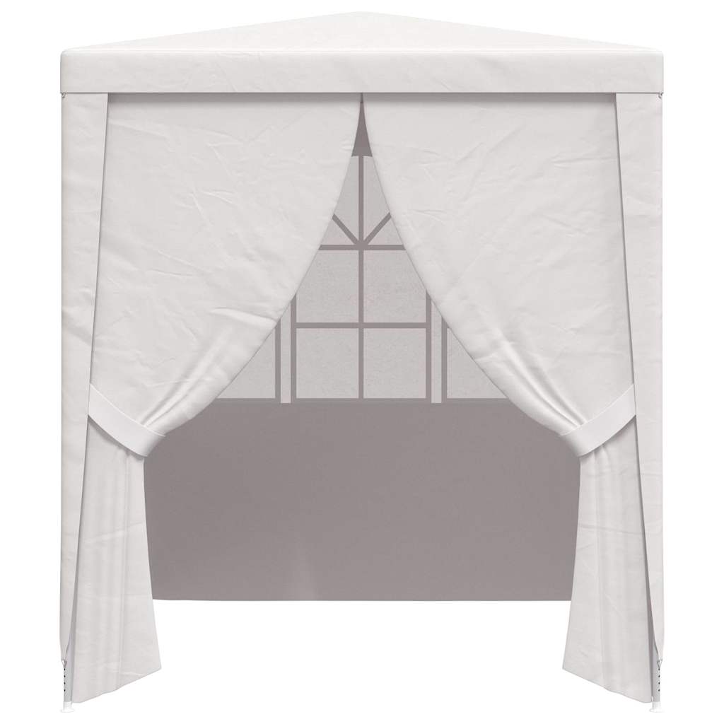 Proginė palapinė su šoninėmis sienomis, balta, 2x2m, 90g/m² Proginė palapinė su šoninėmis sienomis, balta, 2x2m, 90g/m² - Image 4