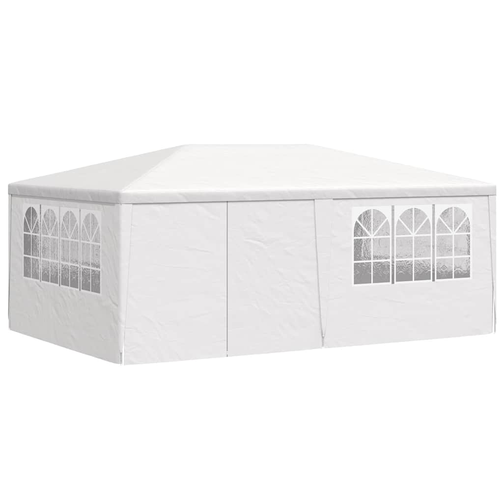 Proginė palapinė su šoninėmis sienomis, balta, 4x6m, 90g/m² Proginė palapinė su šoninėmis sienomis, balta, 4x6m, 90g/m² - Image 3