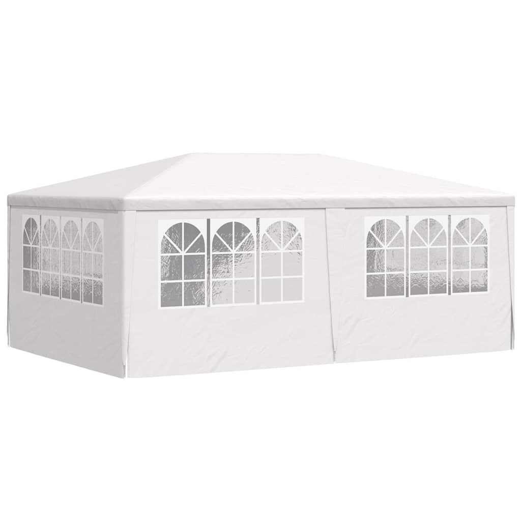 Proginė palapinė su šoninėmis sienomis, balta, 4x6m, 90g/m² Proginė palapinė su šoninėmis sienomis, balta, 4x6m, 90g/m² - Image 6