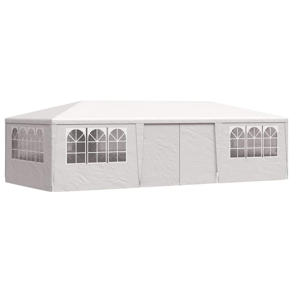 Proginė palapinė su šoninėmis sienomis, balta, 4x9m, 90g/m² Proginė palapinė su šoninėmis sienomis, balta, 4x9m, 90g/m² - Image 3