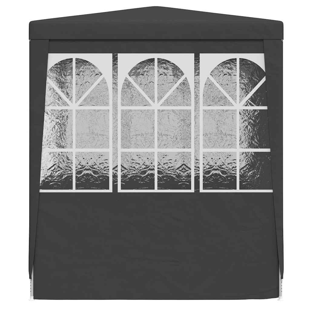 Proginė palapinė su šoninėmis sienomis, antracito, 2x2m, 90g/m² Proginė palapinė su šoninėmis sienomis, antracito, 2x2m, 90g/m² - Image 5