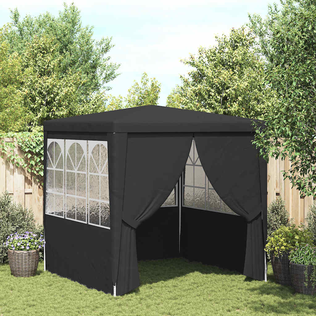 Proginė palapinė sienomis, antracito, 2,5×2,5m, 90g/m² Proginė palapinė sienomis, antracito, 2,5x2,5m, 90g/m² - Image 2