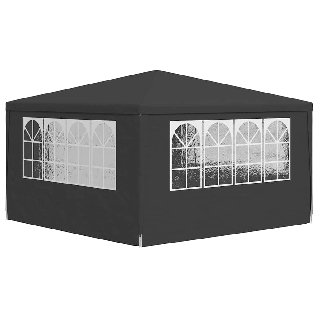 Proginė palapinė su šoninėmis sienomis, antracito, 4x4m, 90g/m² Proginė palapinė su šoninėmis sienomis, antracito, 4x4m, 90g/m² - Image 6