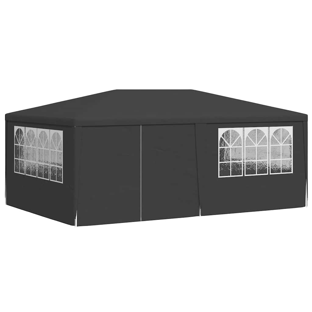 Proginė palapinė su šoninėmis sienomis, antracito, 4x6m, 90g/m² Proginė palapinė su šoninėmis sienomis, antracito, 4x6m, 90g/m² - Image 3