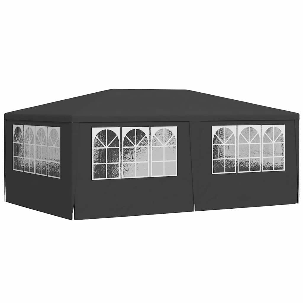 Proginė palapinė su šoninėmis sienomis, antracito, 4x6m, 90g/m² Proginė palapinė su šoninėmis sienomis, antracito, 4x6m, 90g/m² - Image 6
