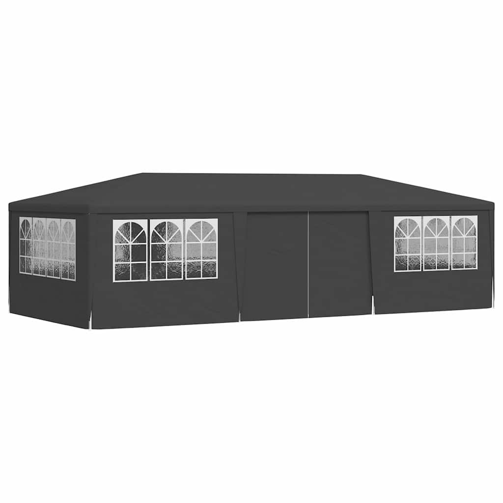 Proginė palapinė su šoninėmis sienomis, antracito, 4x9m, 90g/m² Proginė palapinė su šoninėmis sienomis, antracito, 4x9m, 90g/m² - Image 3