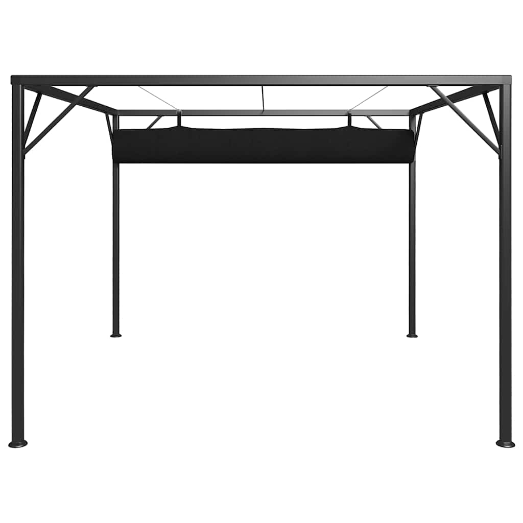 Sodo pavėsinė su įtraukiamu stogo skliautu, antracito, 3x3m Sodo pavėsinė su įtraukiamu stogo skliautu, antracito, 3x3m - Image 6