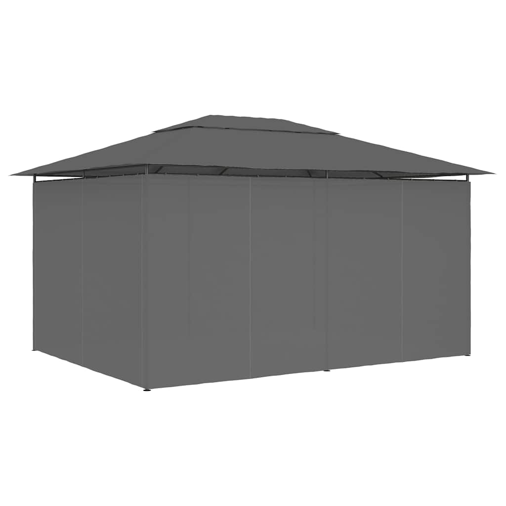 Sodo palapinė su užuolaidomis, antracito spalvos, 4x3m Sodo palapinė su užuolaidomis, antracito spalvos, 4x3m - Image 4