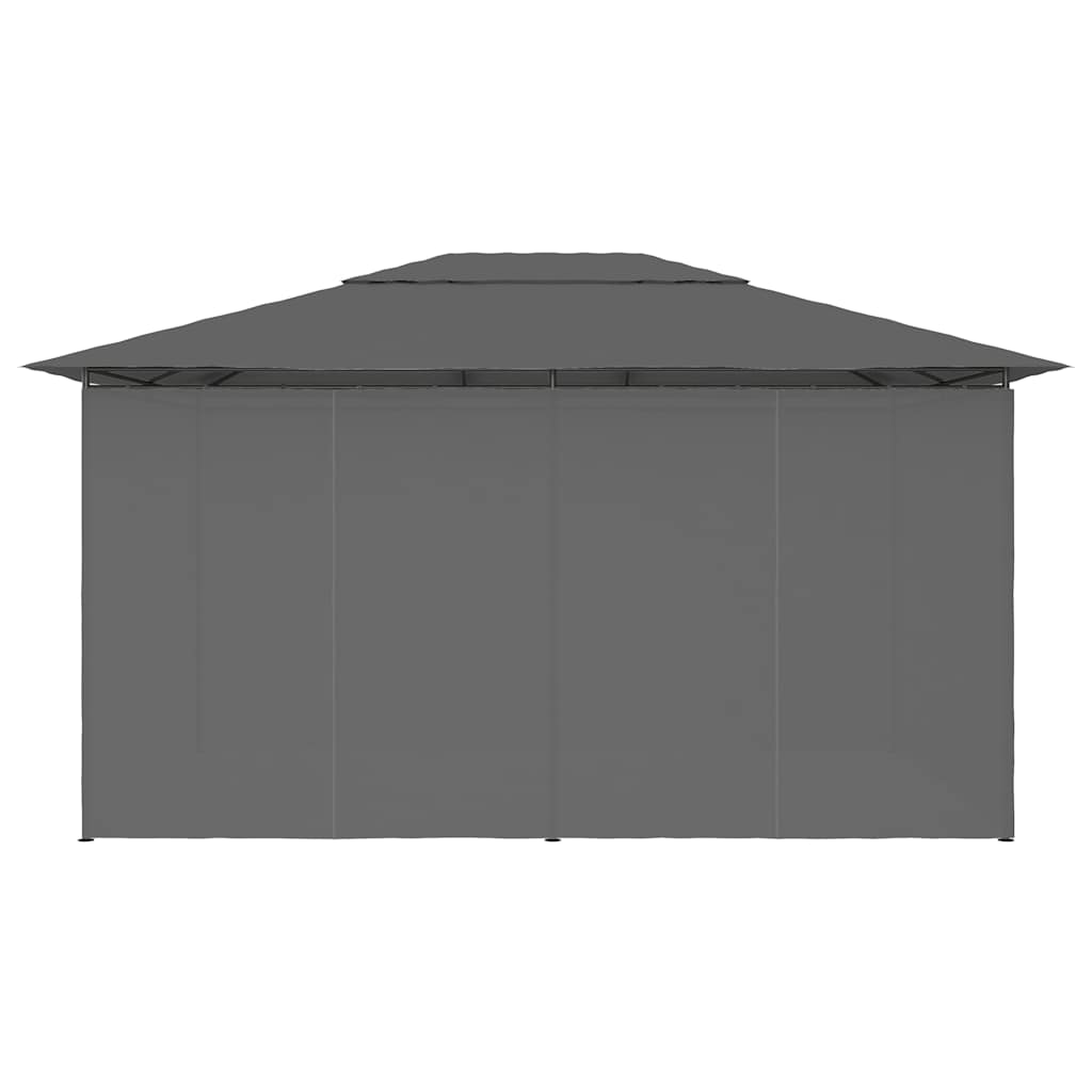 Sodo palapinė su užuolaidomis, antracito spalvos, 4x3m Sodo palapinė su užuolaidomis, antracito spalvos, 4x3m - Image 5