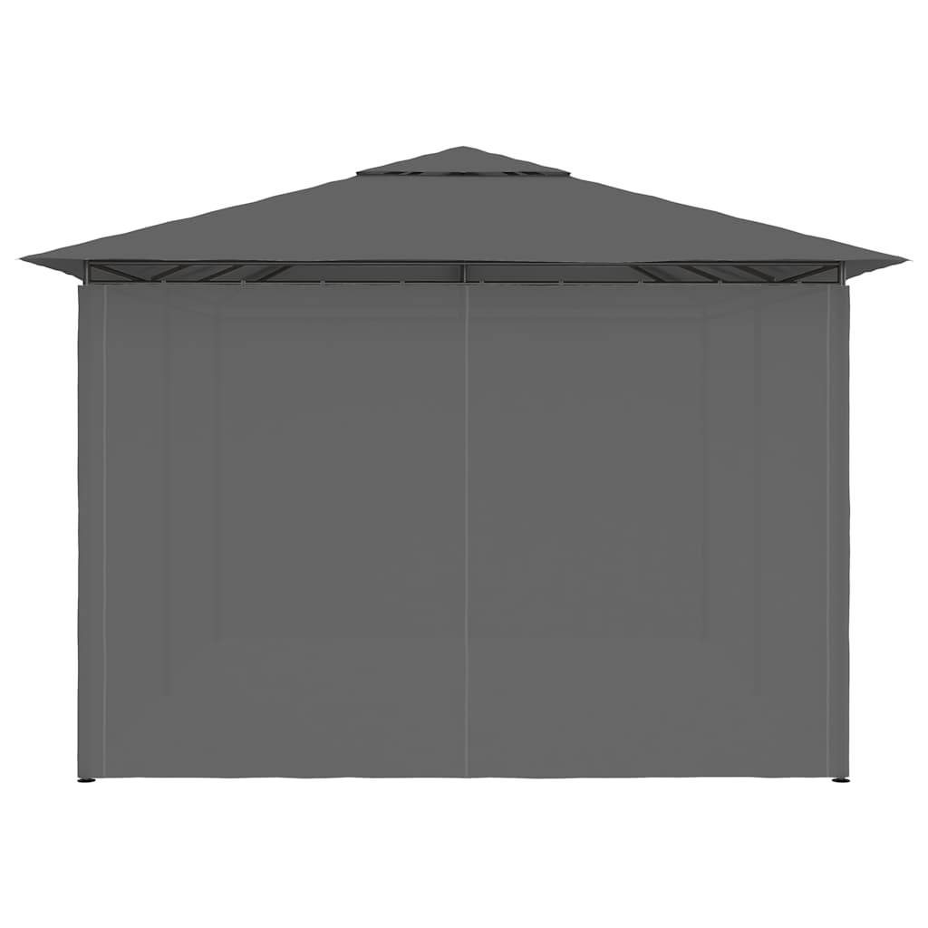 Sodo palapinė su užuolaidomis, antracito spalvos, 4x3m Sodo palapinė su užuolaidomis, antracito spalvos, 4x3m - Image 6
