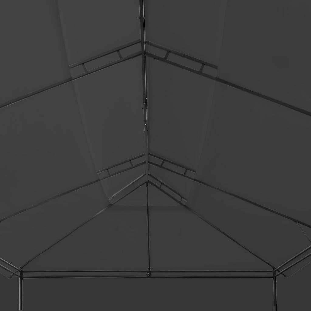 Pavėsinė su užuolaidomis, antracito spalvos, 600x298x270cm Pavėsinė su užuolaidomis, antracito spalvos, 600x298x270cm - Image 7