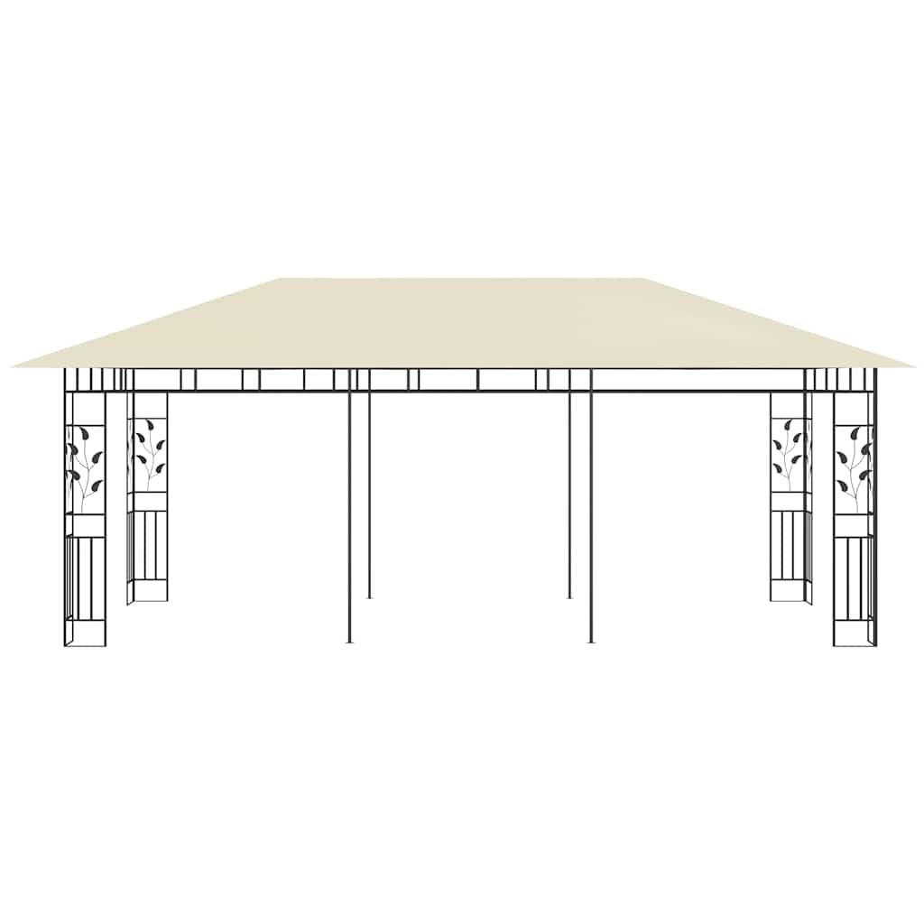 Pavėsinė su tinkleliu nuo uodų, kreminės spalvos, 6x3x2,73m Pavėsinė su tinkleliu nuo uodų, kreminės spalvos, 6x3x2,73m - Image 3