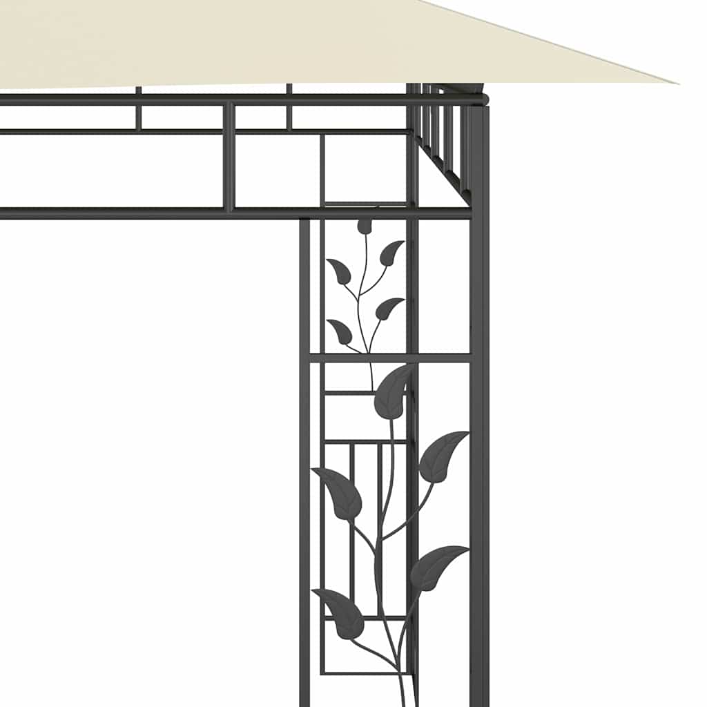 Pavėsinė su tinkleliu nuo uodų, kreminės spalvos, 6x3x2,73m Pavėsinė su tinkleliu nuo uodų, kreminės spalvos, 6x3x2,73m - Image 5