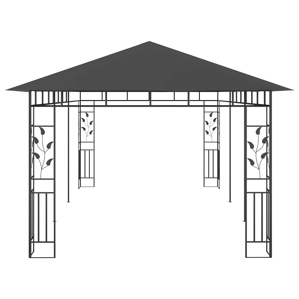 Pavėsinė su tinkleliu nuo uodų, antracito spalvos, 6x3x2,73m Pavėsinė su tinkleliu nuo uodų, antracito spalvos, 6x3x2,73m - Image 4