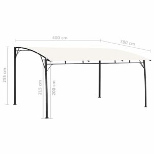 Skėčiai 4 x 3 x 2,55 m Kreminė