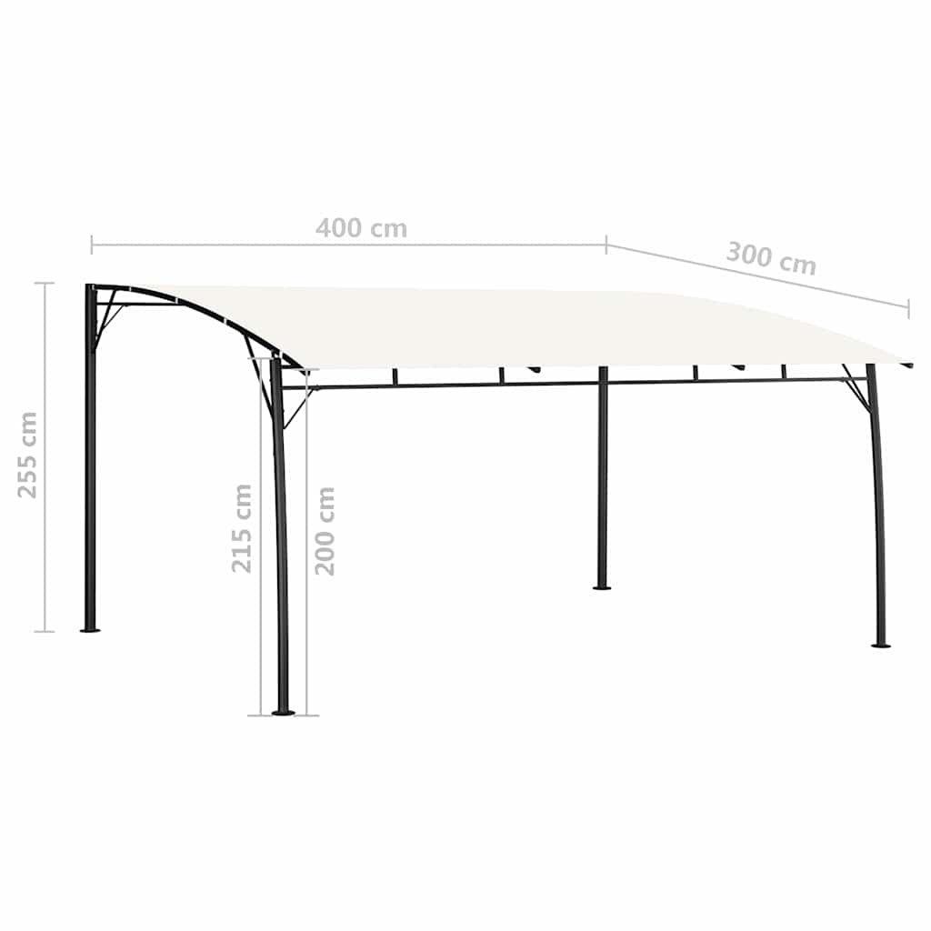 Skėčiai 4 x 3 x 2,55 m Kreminė Skėčiai 4 x 3 x 2,55 m Kreminė