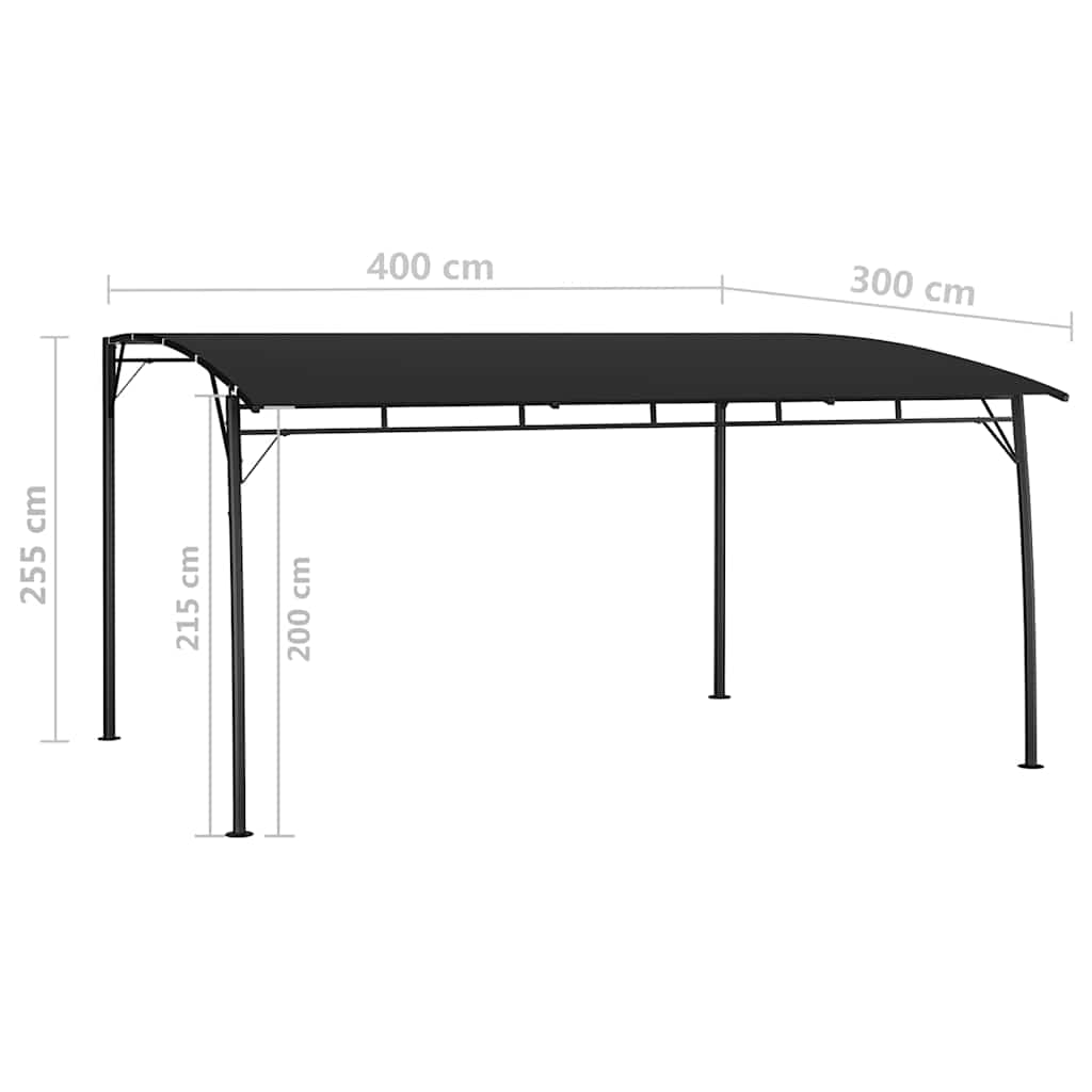 Skėčiai 4 x 3 x 2,55 m Antracito Skėčiai 4 x 3 x 2,55 m Antracito