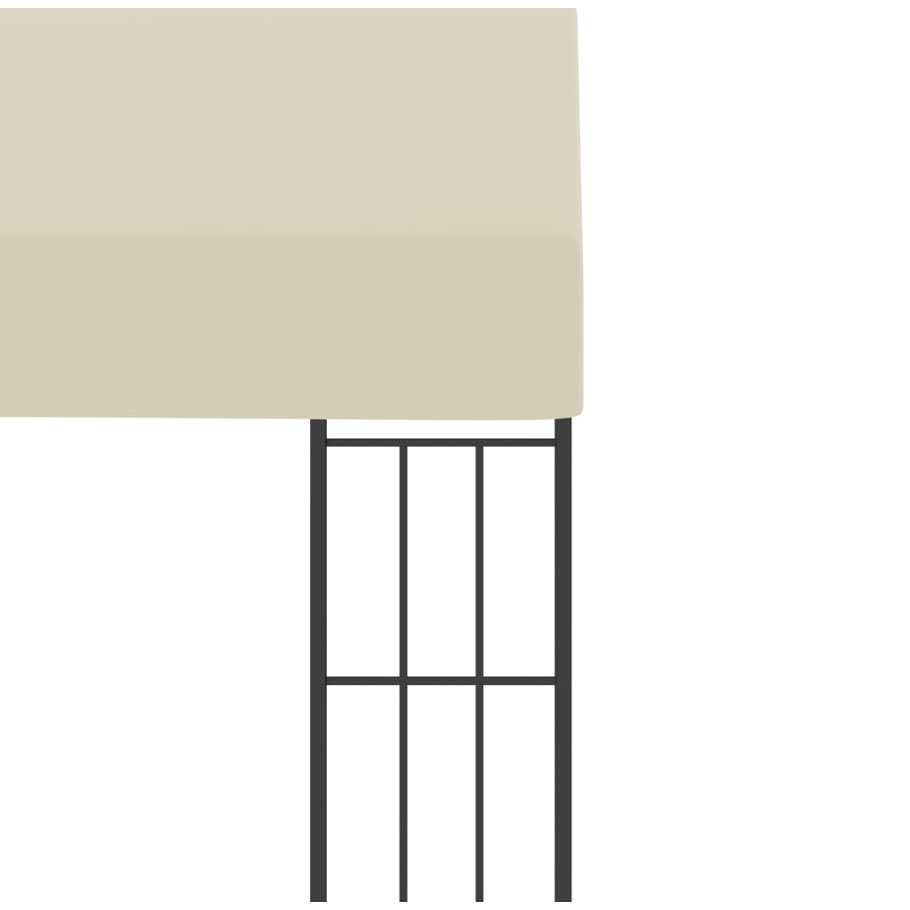 Prie sienos montuojama pavėsinė, kreminė, 3x3m, audinys Prie sienos montuojama pavėsinė, kreminė, 3x3m, audinys - Image 5