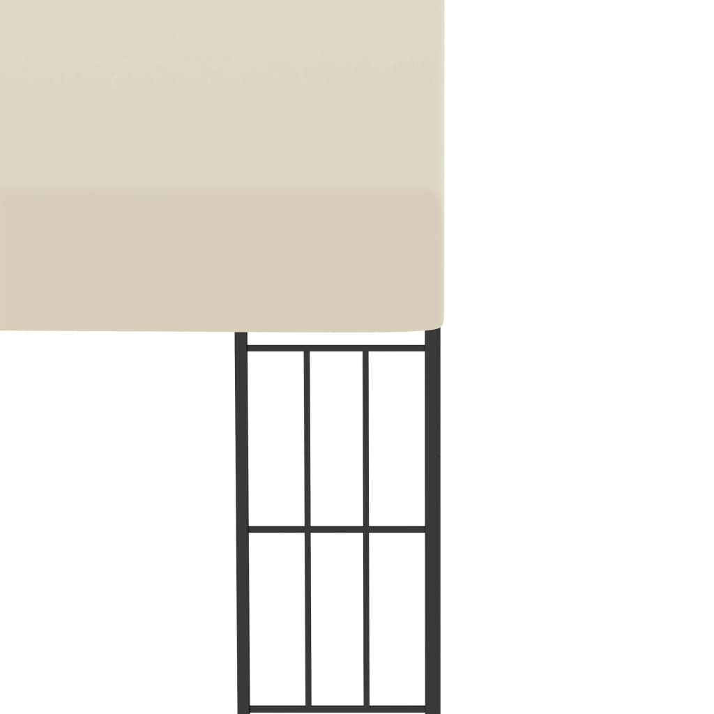 Prie sienos montuojama pavėsinė, kreminė, 3x4m, audinys Prie sienos montuojama pavėsinė, kreminė, 3x4m, audinys - Image 5