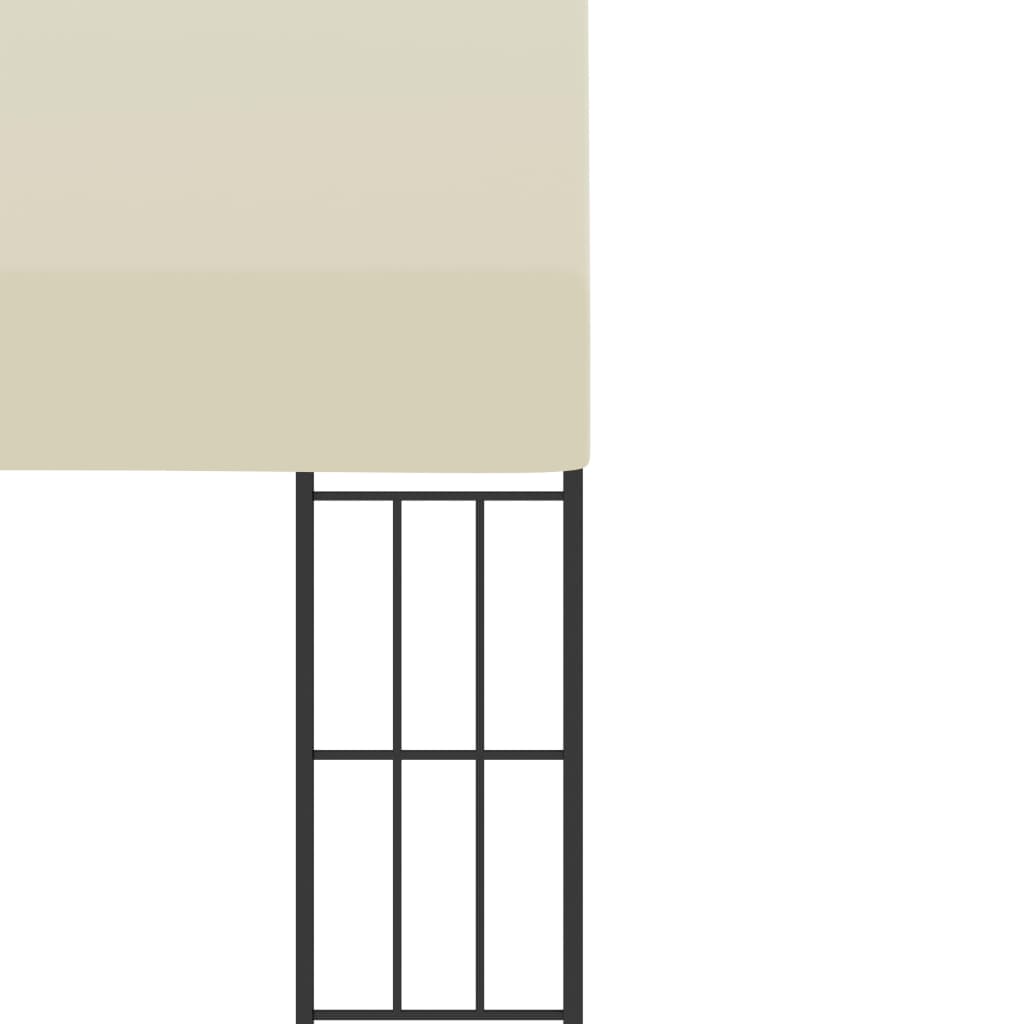 Prie sienos montuojama pavėsinė, kreminė, 3x6m, audinys Prie sienos montuojama pavėsinė, kreminė, 3x6m, audinys - Image 5