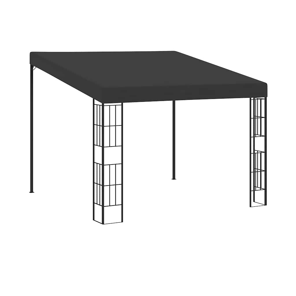 Prie sienos montuojama pavėsinė, antracito, 3x3m, audinys Prie sienos montuojama pavėsinė, antracito, 3x3m, audinys - Image 2